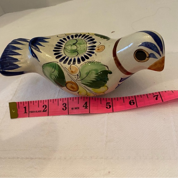 Mexican tonala hand painted bird - Picture 7 of 7